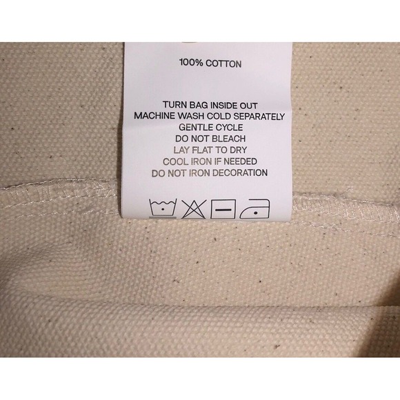 Madhappy Chicago Exclusive Wide Tote Bag City Skyline 20x15x5" Natural White NEW - Picture 9 of 15